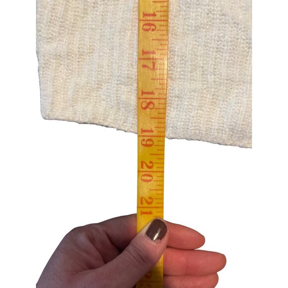 Express XS Bell Sleeve Sweater Tie Cuffs In Creamy White Boho - Picture 4 of 7